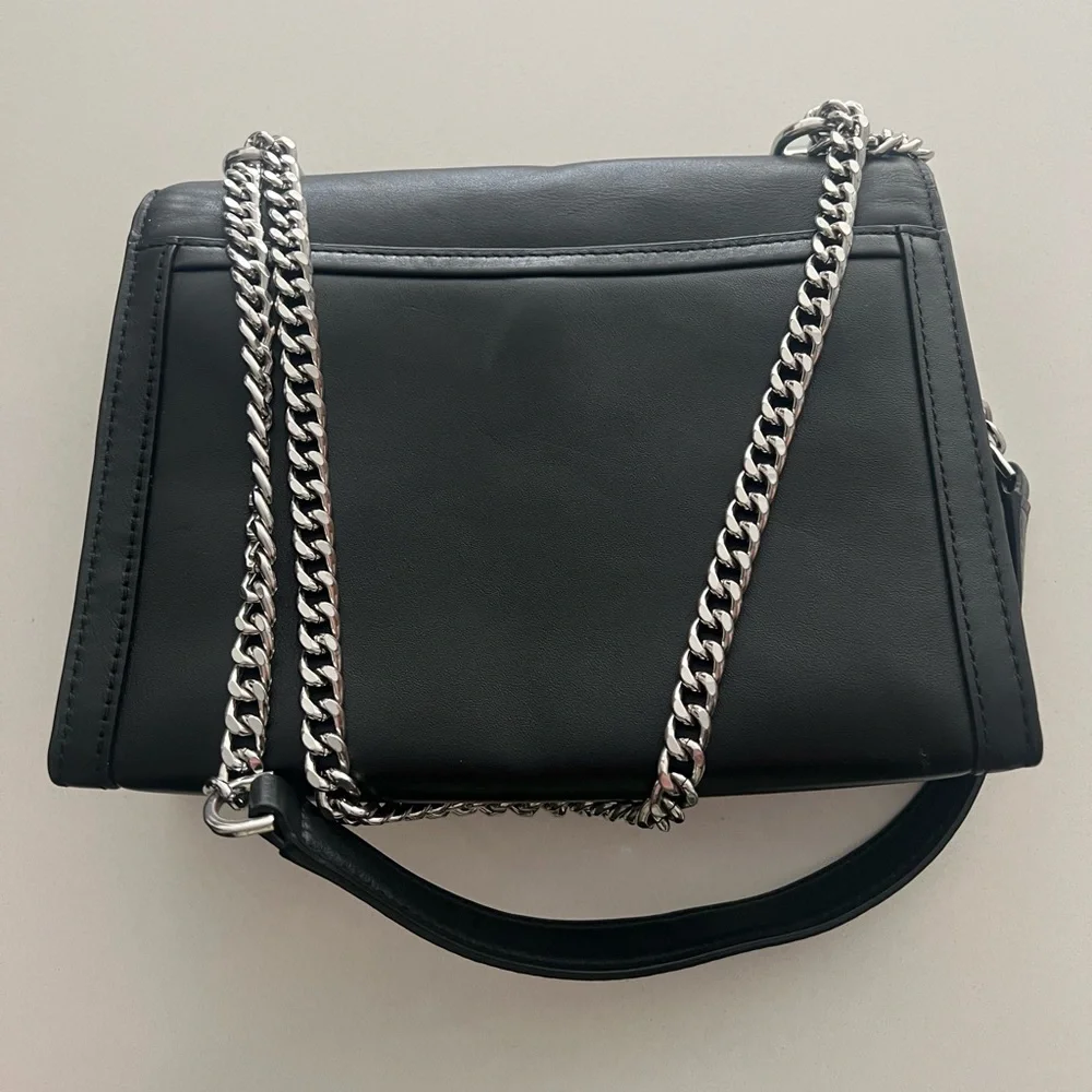 MICHAEL KORS Black Leather Chain Strap Handbag - Picture 2 of 8